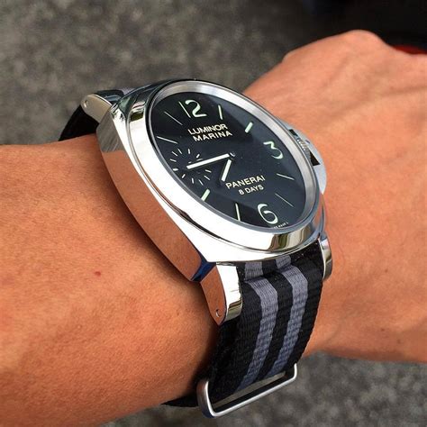 panerai oem 22mm rubber strap|panerai nato strap.